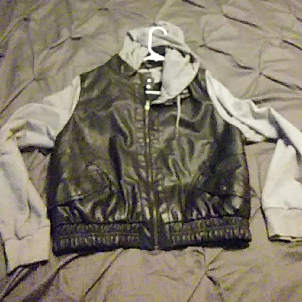 Faux leather jacket